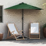 vidaXL Parasol de Grădină Verde 294 x 150 x 223 cm țesătură
