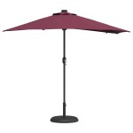 vidaXL Parasol de Grădină Roșu bordo 294 x 150 x 223 cm țesătură
