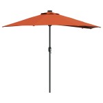 vidaXL Parasol de Grădină Terracota 294 x 150 x 223 cm țesătură
