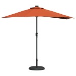 vidaXL Parasol de Grădină Terracota 294 x 150 x 223 cm țesătură
