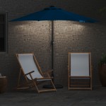 vidaXL Parasol de Grădină albastru 294 x 150 x 223 cm țesătură