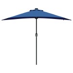 vidaXL Parasol de Grădină albastru 294 x 150 x 223 cm țesătură