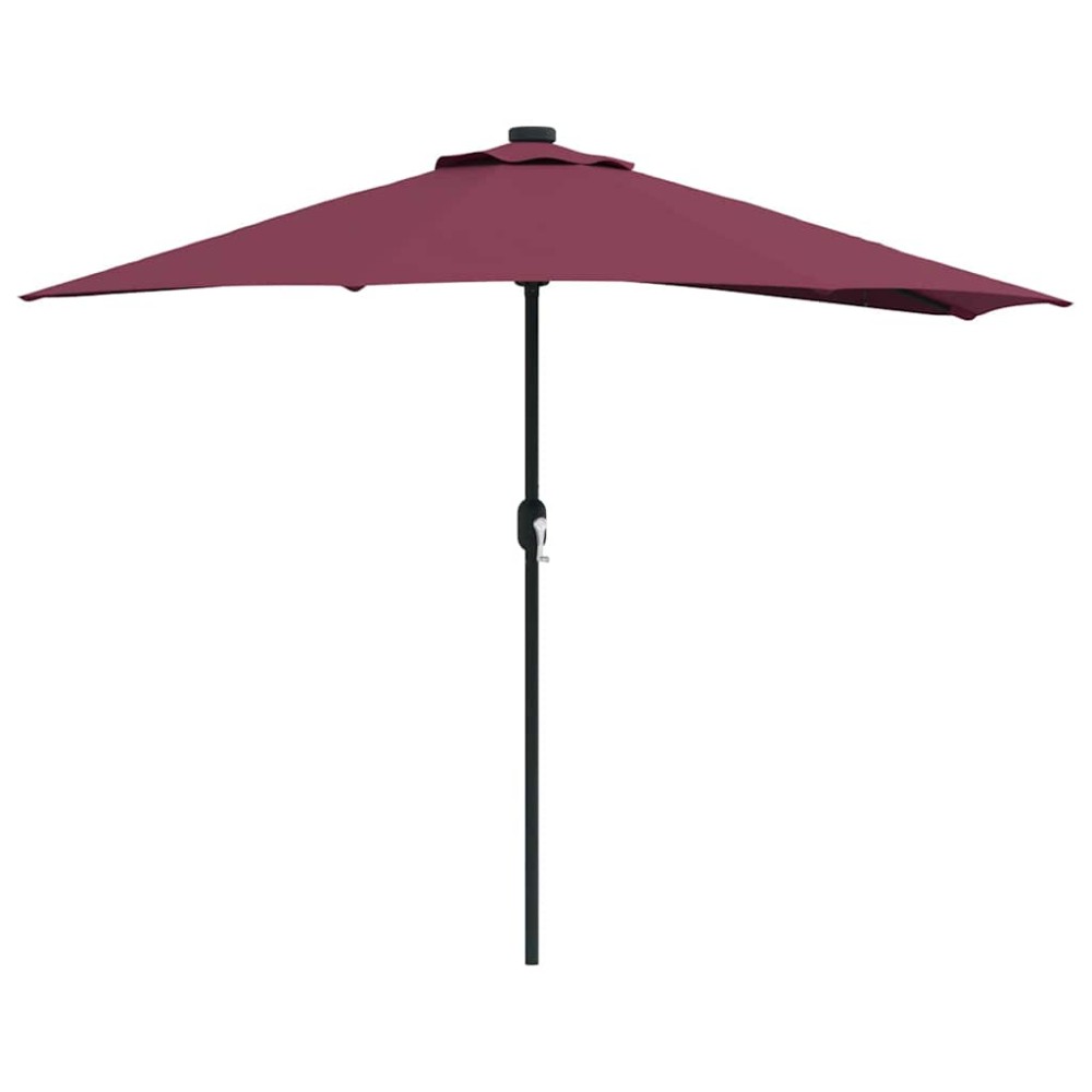 vidaXL Parasol de Grădină Roșu Bordeaux 294 x 150 x 224 cm