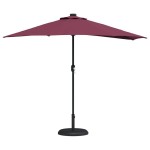 vidaXL Parasol de Grădină Roșu Bordeaux 294 x 150 x 224 cm