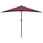 vidaXL Parasol de Grădină Roșu Bordeaux 294 x 150 x 224 cm