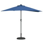 vidaXL Parasol de Grădină Albastru azur 294 x 150 x 224 cm
