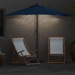 vidaXL Parasol de Grădină Albastru azur 294 x 150 x 224 cm