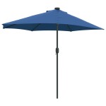 vidaXL Parasol de Grădină Albastru azur 294 x 150 x 224 cm