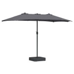 vidaXL Parasol de Grădină Antracit 385 x 209 x 244 cm