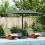 vidaXL Parasol de Grădină Antracit 385 x 209 x 244 cm