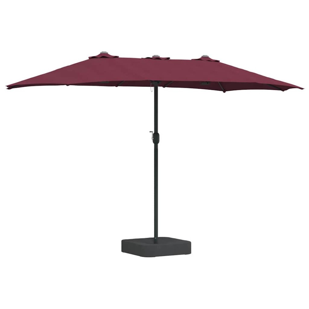 vidaXL Parasol de Grădină Roșu Bordeaux 385 x 209 x 244 cm