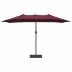 vidaXL Parasol de Grădină Roșu Bordeaux 385 x 209 x 244 cm