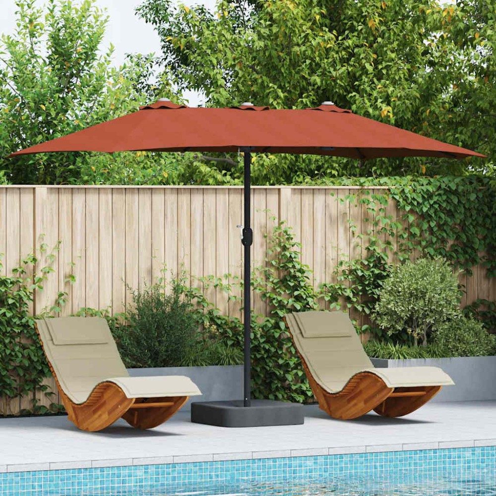 vidaXL Parasol de Grădină Terracota 385 x 209 x 244 cm