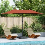 vidaXL Parasol de Grădină Terracota 385 x 209 x 244 cm