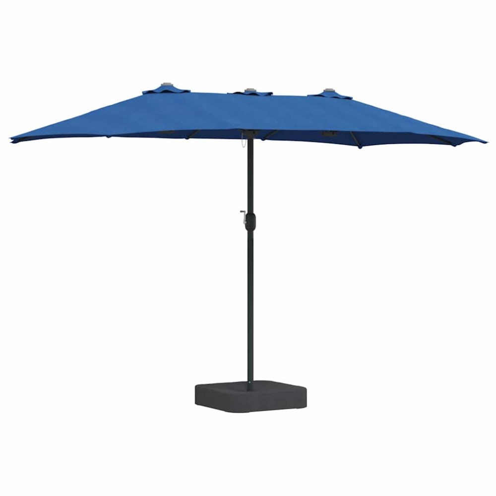 vidaXL Parasol de Grădină Albastru azur 385 x 209 x 244 cm