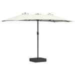 vidaXL Parasol de Grădină Nisip și Antracit 385 x 209 x 244 cm