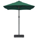 vidaXL Parasol de Grădină Verde 385 x 209 x 244 cm Poliester