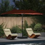 vidaXL Parasol de Grădină Terracota 385 x 209 x 244 cm Poliester