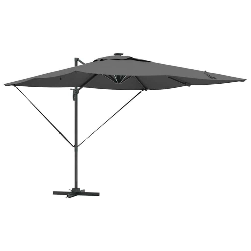 vidaXL Umbrelă de soare Antracit 284 x 286 x 270 cm