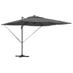 vidaXL Umbrelă de soare Antracit 284 x 286 x 270 cm