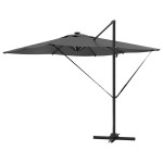 vidaXL Umbrelă de soare Antracit 284 x 286 x 270 cm