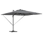 vidaXL Parasol Roma Antracit 286 x 285 x 270 cm Aluminiu, Poliester