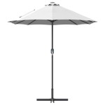 vidaXL Parasol de Grădină Nisipiu 370 x 197 x 239 cm