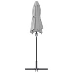 vidaXL Parasol de Grădină Nisipiu 370 x 197 x 239 cm