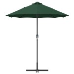 vidaXL Parasol de Grădină Verde 370 x 197 x 239 cm