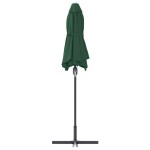 vidaXL Parasol de Grădină Verde 370 x 197 x 239 cm