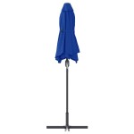 vidaXL Parasol de Grădină albastru 370 x 197 x 239 cm vidaXL Parasol de Grădină albastru 370 x 197 x 239 cm