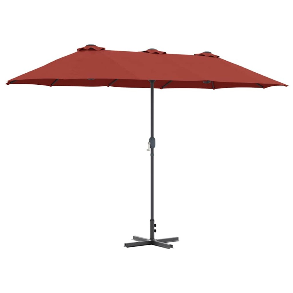 vidaXL Parasol de Grădină Terracota 370 x 197 x 239 cm