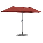 vidaXL Parasol de Grădină Terracota 370 x 197 x 239 cm