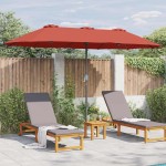 vidaXL Parasol de Grădină Terracota 370 x 197 x 239 cm