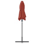 vidaXL Parasol de Grădină Terracota 370 x 197 x 239 cm