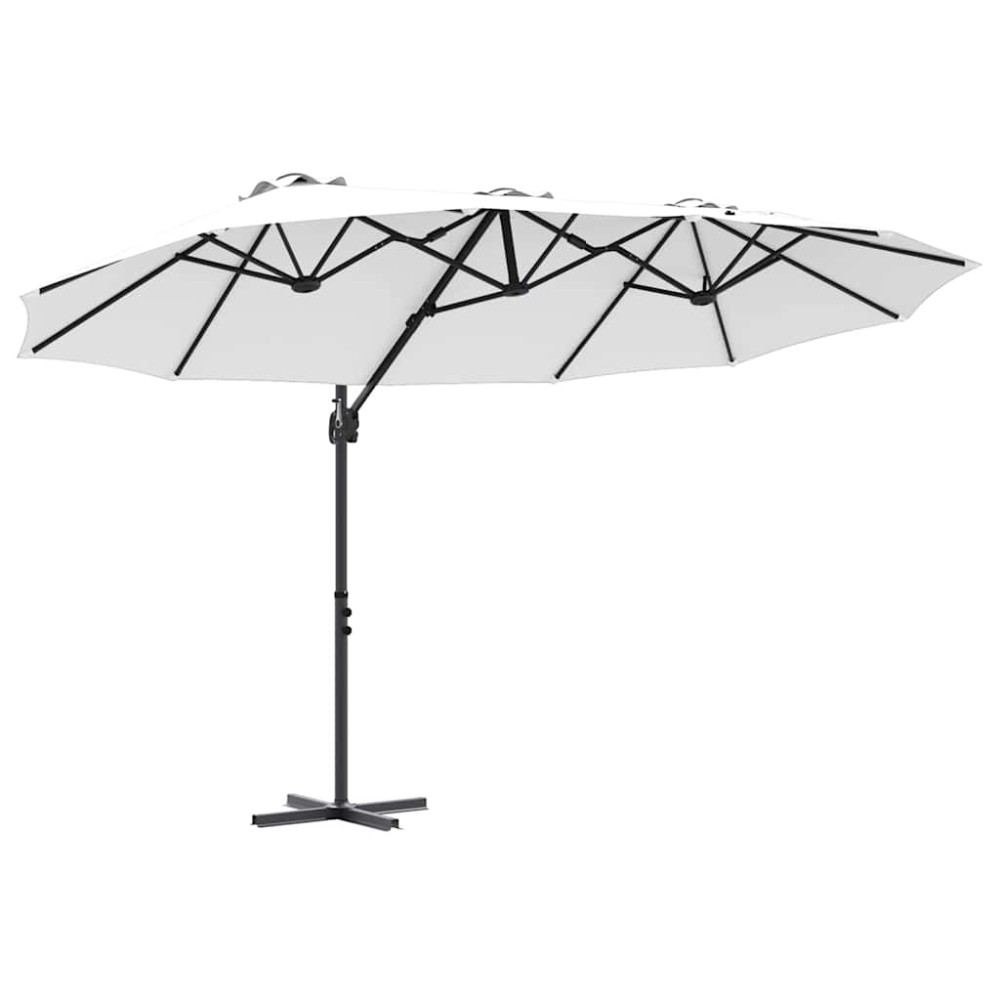 vidaXL Parasol cu braț cantilever pentru grădină Nisipiu