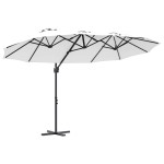 vidaXL Parasol cu braț cantilever pentru grădină Nisipiu vidaXL Parasol cu braț cantilever pentru grădină Nisipiu