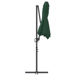 vidaXL Parasol cu braț cantilever pentru grădină Verde vidaXL Parasol cu braț cantilever pentru grădină Verde