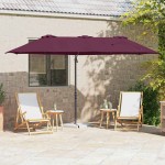 vidaXL Parasol cu braț cantilever pentru grădină Roșu bordo vidaXL Parasol cu braț cantilever pentru grădină Roșu bordo