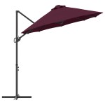vidaXL Parasol cu braț cantilever pentru grădină Roșu bordo vidaXL Parasol cu braț cantilever pentru grădină Roșu bordo