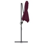vidaXL Parasol cu braț cantilever pentru grădină Roșu bordo vidaXL Parasol cu braț cantilever pentru grădină Roșu bordo
