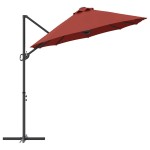 vidaXL Umbrelă de soare Terracota 372 x 198 x 243 cm