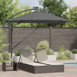 vidaXL Parasol banana cu brațe Antracit 294 x 294 x 248 cm vidaXL Parasol banana cu brațe Antracit 294 x 294 x 248 cm