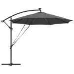 vidaXL Parasol banana cu brațe Antracit 294 x 294 x 248 cm vidaXL Parasol banana cu brațe Antracit 294 x 294 x 248 cm
