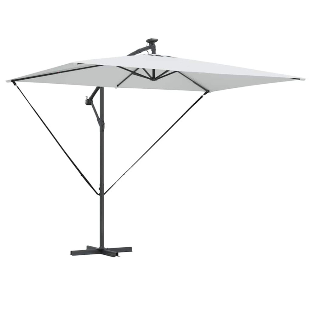 vidaXL Umbrelă de soare Nisipiu 294 x 200 x 270 cm