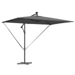 vidaXL Parasol banana cu brațe Antracit 294 x 200 x 254 cm vidaXL Parasol banana cu brațe Antracit 294 x 200 x 254 cm