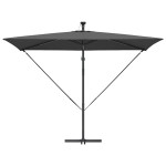 vidaXL Parasol banana cu brațe Antracit 294 x 200 x 254 cm vidaXL Parasol banana cu brațe Antracit 294 x 200 x 254 cm