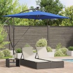 vidaXL Umbrelă de soare Albastru azur 294 x 200 x 270 cm
