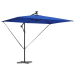 vidaXL Umbrelă de soare Albastru azur 294 x 200 x 270 cm