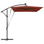 vidaXL Umbrelă de soare Terracota 294 x 200 x 270 cm